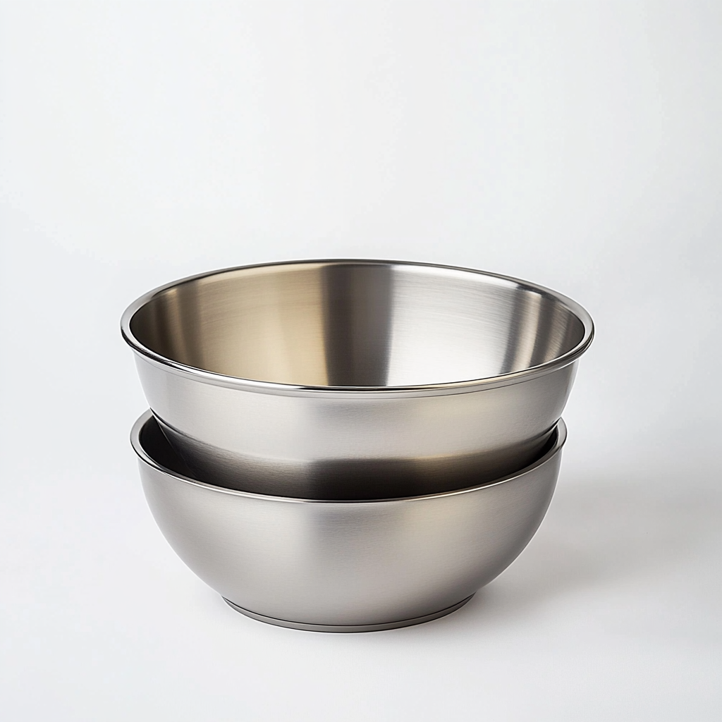 Skvxd Stainless Steel Mixing Bowls - Durable, Nesting Bowls for Cooking, Baking & Prepping - Set of 3 - Professional Culinary Kitchenware