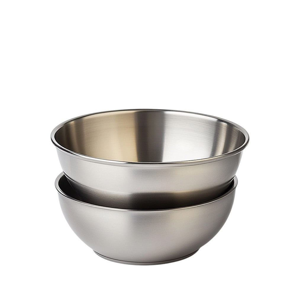 Skvxd Stainless Steel Mixing Bowls - Durable, Nesting Bowls for Cooking, Baking & Prepping - Set of 3 - Professional Culinary Kitchenware
