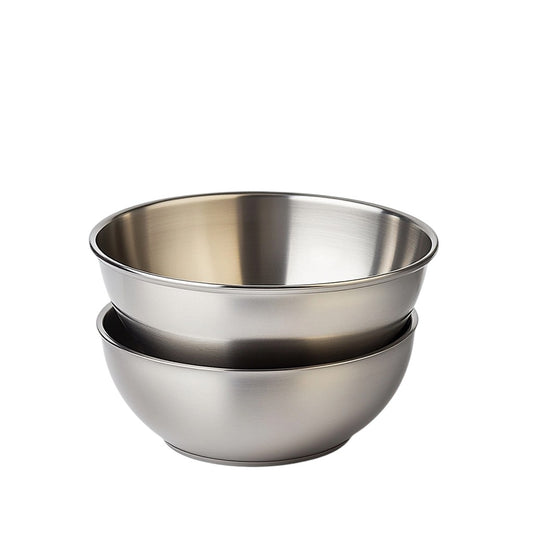 Skvxd Stainless Steel Mixing Bowls - Durable, Nesting Bowls for Cooking, Baking & Prepping - Set of 3 - Professional Culinary Kitchenware